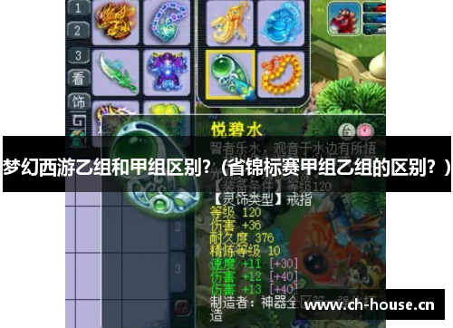 梦幻西游乙组和甲组区别？(省锦标赛甲组乙组的区别？)